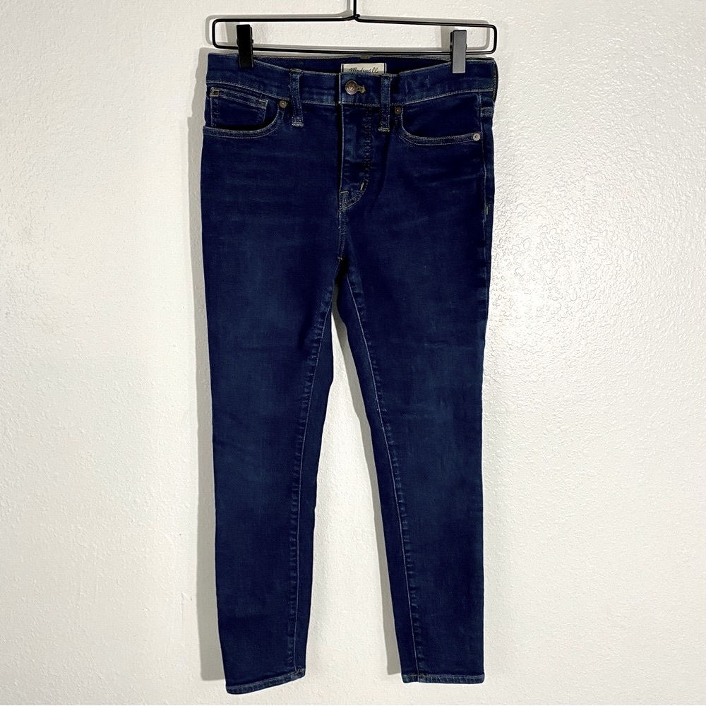 Madewell 9” Mid-Rise Skinny Jeans Women’s Size 26P Petite Dark Wash